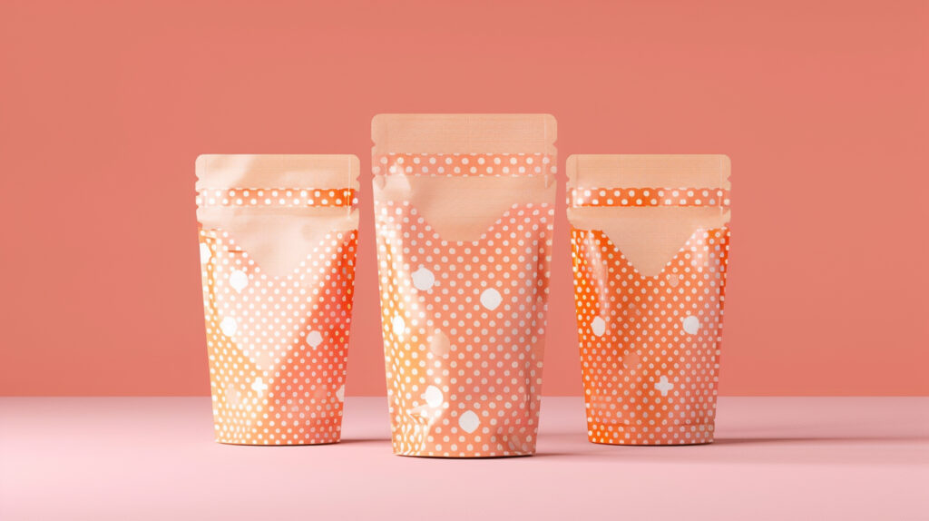 Lähivaade minimalistlikust toote pakendist, millel on puhas tüpograafia ja matt viimistlus, asetatud pehme valgusega stuudiotaustale